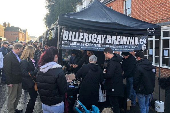 Billericay Brewing stall at an Event