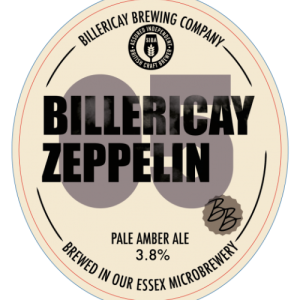 The Billericay Zeppelin pumpclip on a transparent background